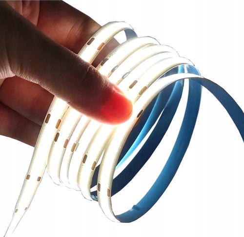 Taśma LED COB 10M 24V 6000K Biała Zimna 8mm 12W/M Neon Elastyczny na Arena.pl