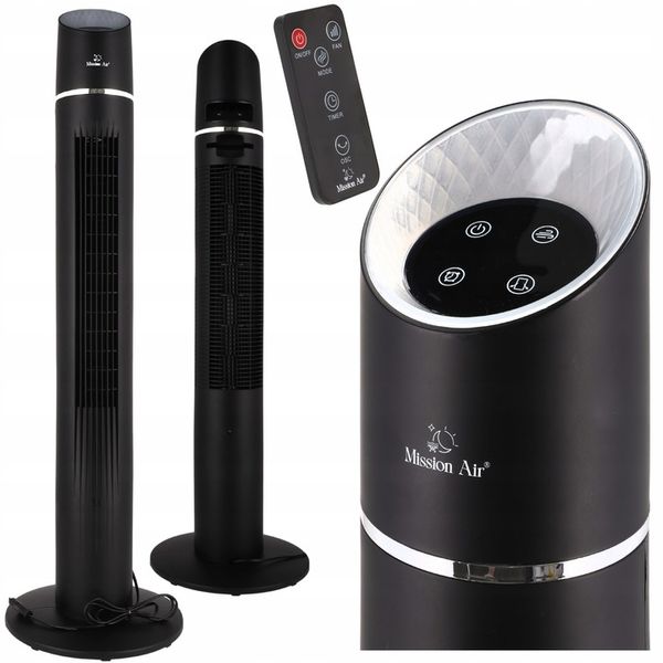 WENTYLATOR KOLUMNOWY wiatrak podłogowy stojący Mission Air FAN TIMER SWING zdjęcie 1