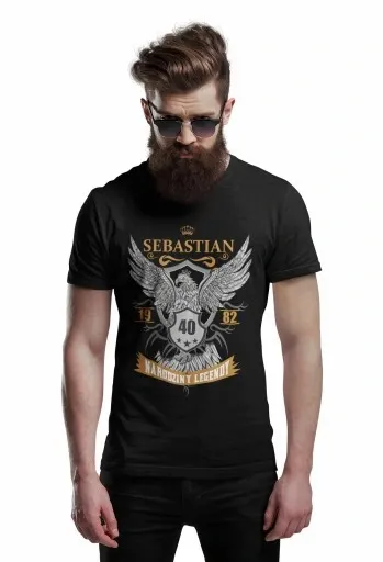 PREZENT NA URODZINY 16-99 DOWOLNY ROK + IMIĘ ORYGINALNA Koszulka Orzeł zdjęcie 9