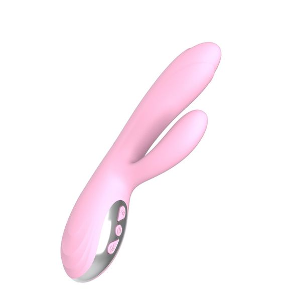Wibrator-Joker Heating Double Vibrating Massage Stick -Pink zdjęcie 2