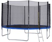 Trampolina ogrodowa 374CM/12FT siatka/drabinka 60