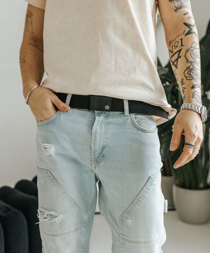 BETLEWSKI pasek męski parciany materiałowy do spodni jeansów pas na Arena.pl