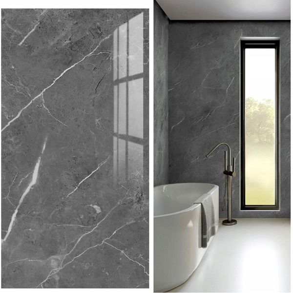 10X SAMOPRZYLEPNE PANEL SZARY MARMUR PCV ŚCIENNE PANELE LAMINAT zdjęcie 6