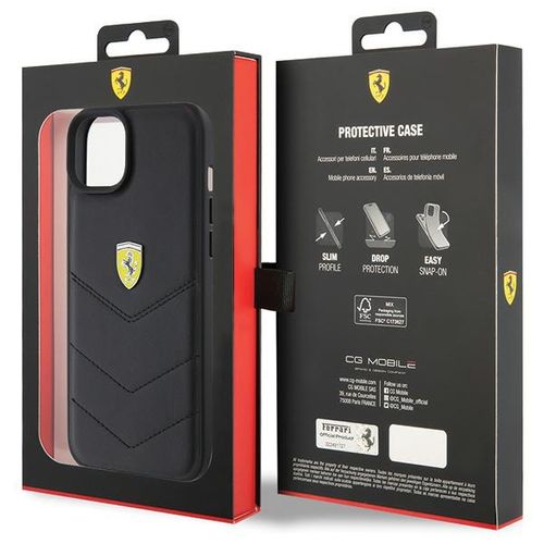 Etui Ferrari do iPhone 15 Plus, iPhone 14 Plus, Czarny na Arena.pl