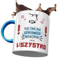 Kubek Błękitny Dla Weroniki Siostry Żony Prezent Z Nadrukiem Ze Zdjęciem