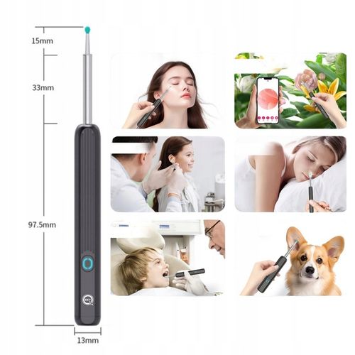 SMART OTOSKOP KAMERA CZYSZCZENIE USZU WOSK WIFI HD APLIKACJA ENDOSKOP na Arena.pl