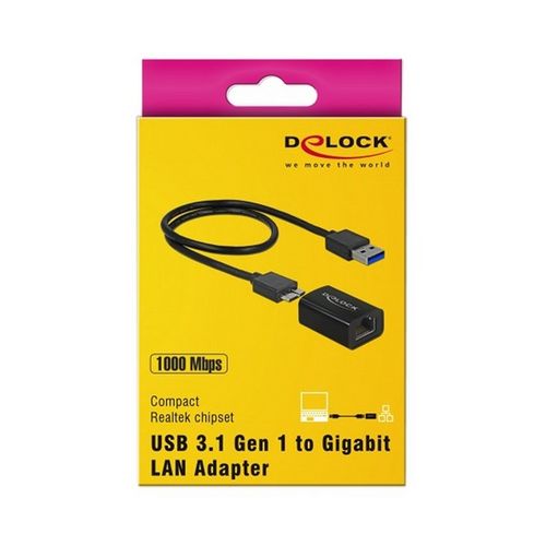 Adapter USB na Ethernet DELOCK 65916 Czarny na Arena.pl