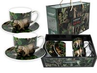 Kpl. 2 filiżanek ze spodkami - Exotic mood (CARMANI)