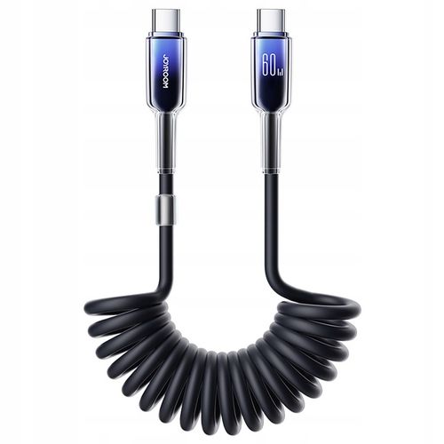 JOYROOM KABEL SPIRALNY ŁADOWANIE DANE PRZEWÓD CAR PLAY 60W USB-C 1,5m na Arena.pl