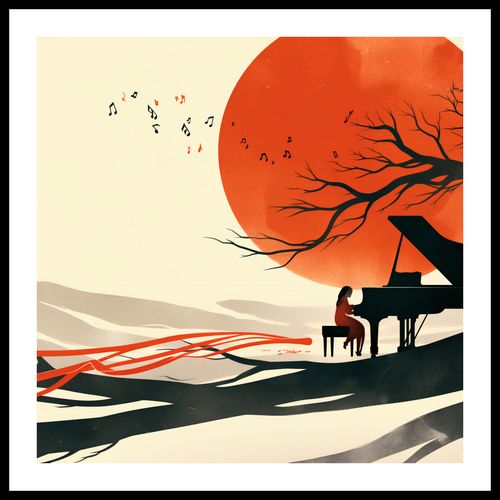 Plakat 70x70cm Pianistka na Arena.pl