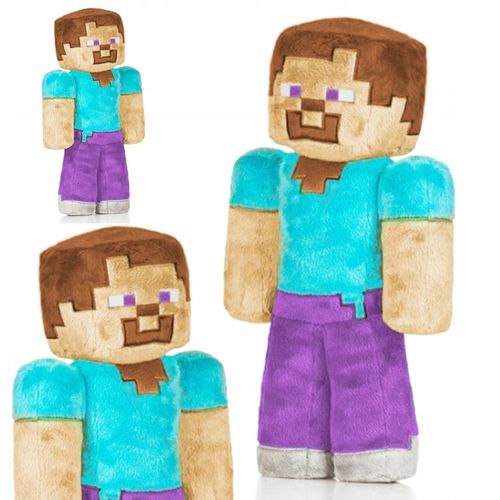 PLUSZOWA MASKOTKA MINECRAFT STEVE DIAMENTOWY 22CM MIĘKKA PRZYTULANKA Z GRY na Arena.pl