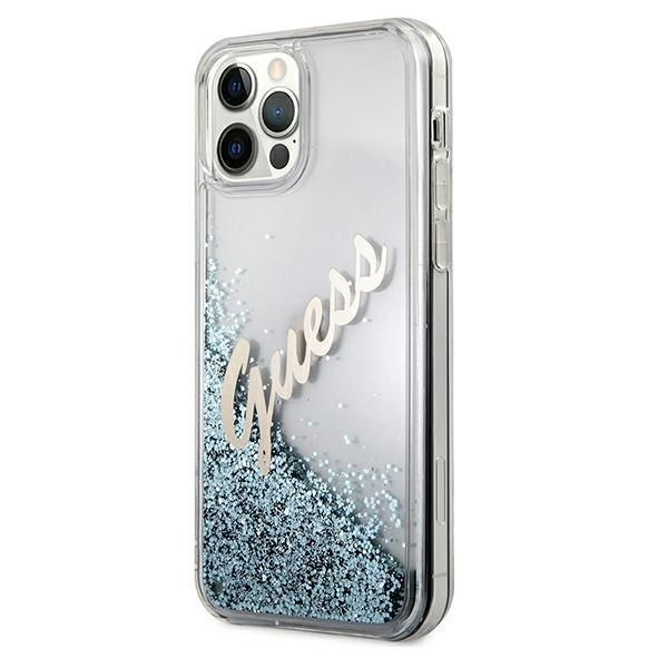 Guess GUHCP12LGLVSBL iPhone 12 Pro Max 6,7" niebieski/blue hardcase zdjęcie 2