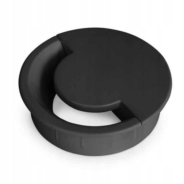 Przepust przelotka otwór na kable do blatu mebli SPS-G02B czarny zdjęcie 1