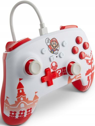 Gamepad PowerA Switch Pad Mario Red & White na Arena.pl