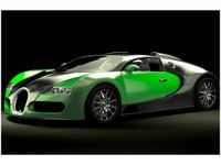 60X40CM ZIELONE BUGATTI VEYRON OBRAZ