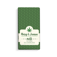 Czekolada mleczna Mary&Juana z łuskanym ziarnem konopi 80g - EUPHORIA