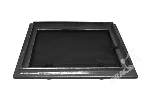 DRZWI D2 PRAWE - 33X38 CM + TERMOMETR 0-500°C żeliwne do pieca piecowe kaflowe na Arena.pl