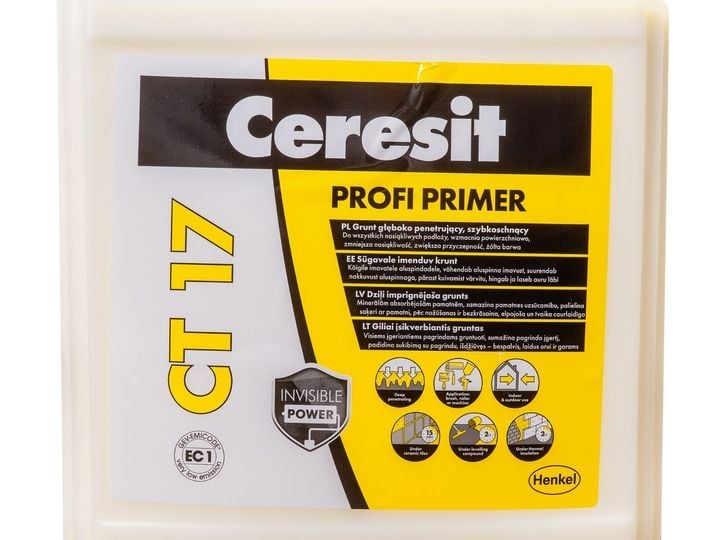CERESIT GRUNT PENETRUJĄCY SZYBKOSCHNĄCY CT17 20L zdjęcie 3