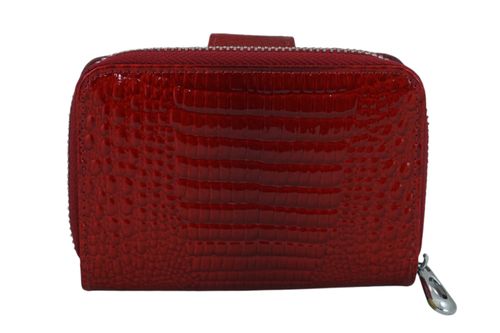 Ekskluzywny portfel damski lakierowany - Czerwony na Arena.pl