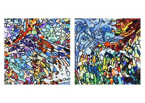 Obraz Na Płótnie - Kompozycja Barw - 95X80 Cm - Cb95X80-4045 na Arena.pl