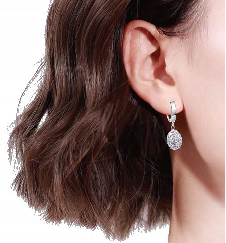 SREBRNY KOMPLET BIŻUTERII 925 DAMSKIEJ ŚLICZNE CYRKONIE SWAROVSKI + GRAWER na Arena.pl