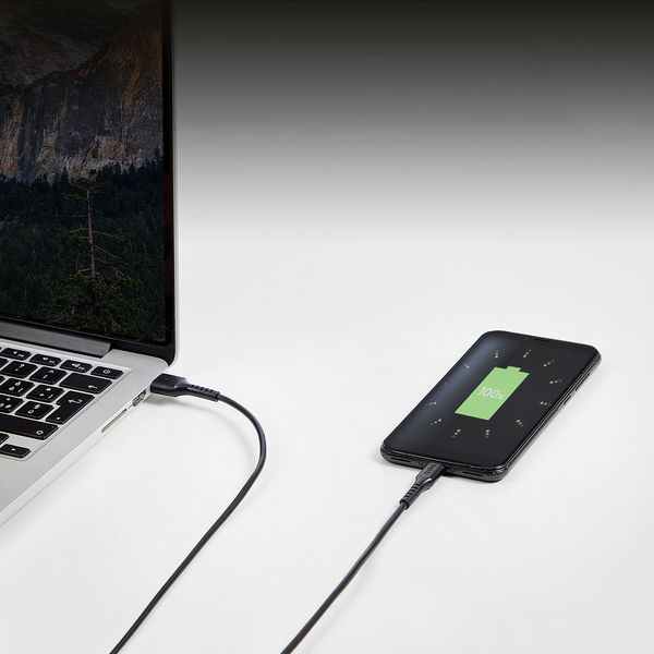 Kabel przewód USB-A - Micro-USB 2m - czarny zdjęcie 6