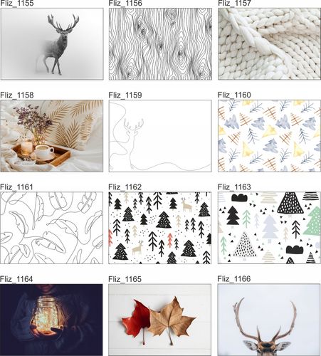 FOTOTAPETA szkic figury drzewa liście 3D 400x280 na Arena.pl