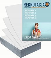 Ulotki A4 reklamowe firmowe 1000szt projekt w cenie REKRUTACJA