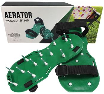 Aerator trawnikowy sandałowy. Aeracja trawy O8
