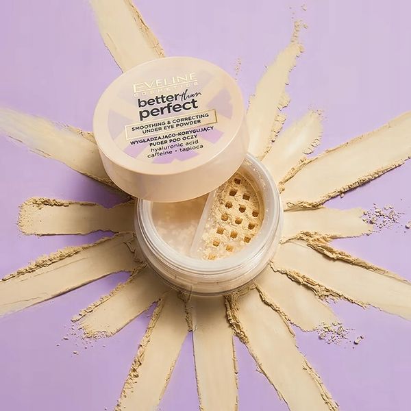 Puder wygładzająco korygujący pod oczy hialuronowy eveline better perfect zdjęcie 2