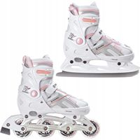 Rolki Łyżwy 2w1 RAVEN Pulse White/Pink 33-36