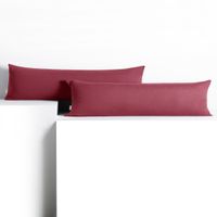 Poszewka na poduszkę wałek bawełna AMBER 20x145 2szt. brudny róż DecoKing