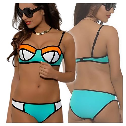 Strój kąpielowy dwuczęściowy M bikini kostium damski push up modelujący na Arena.pl