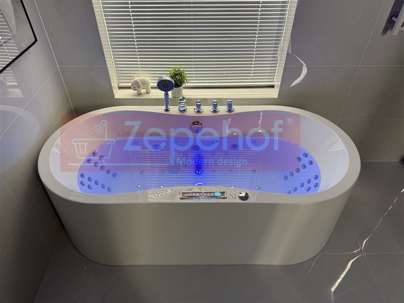 PIĘKNA OWALNA WANNA Z HYDROMASAŻEM 170X80 z 1 ODLEW GRZAŁKA zdjęcie 33