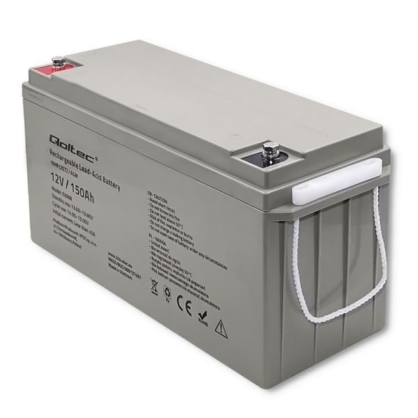 Qoltec Akumulator AGM 12V 150Ah max. 2250A zdjęcie 8