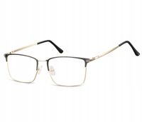 Okulary Nerd prostokątne Zerówki Korekcyjne Unisex