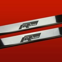 Listwa progowa VOLKSWAGEN POLO MK5 6R RLINE Stal nierdzewna 304 połysk 2szt