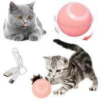 Zabawka Interaktywna Uciekająca Ruchoma Piłka Dla Kota LED Wibracje