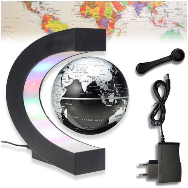 Lewitujący globus czarny zdjęcie 1