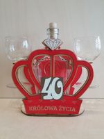 karafka korona + kieliszki do wina "40"