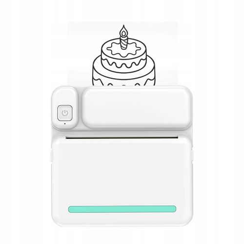 MINI DRUKARKA TERMICZNA DO ZDJĘĆ NOTATEK ETYKIET + 13 ROLEK GRATIS NAKLEJKI na Arena.pl