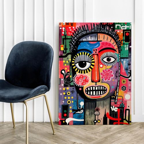 Obraz na płótnie portret abstrakcja 80x120 cm na Arena.pl