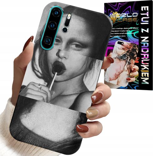 ETUI DO HUAWEI P30 PRO - MONA LISA Z LIZAKIEM MODNE WZORY CASE na Arena.pl