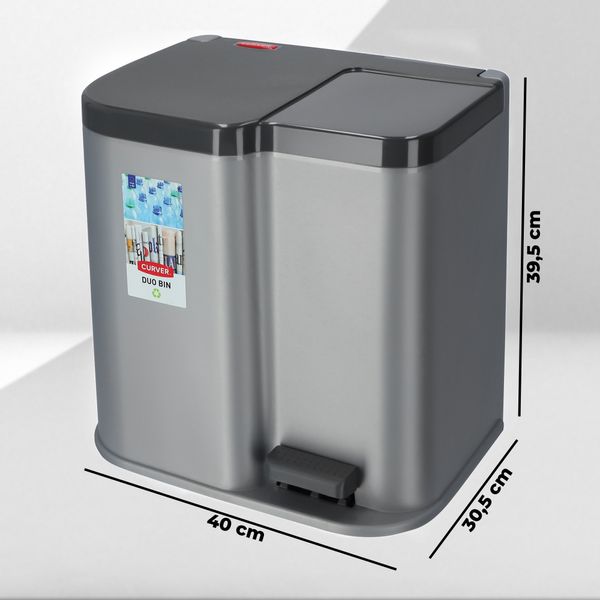 Curver 234471 Kosz Do Segregacji Duo Dalbin zdjęcie 3