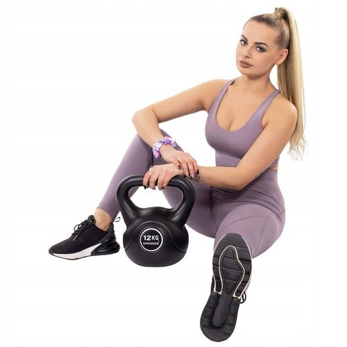 KETTLEBELL DO ĆWICZEŃ 12 kg KULA KETLE HANTLA FITNESS ABS HANTEL CIĘŻAR na Arena.pl