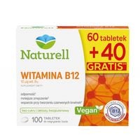 Naturell Witamina B12 metylokobalamina 100 tabletek