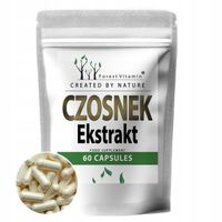 CZOSNEK EKSTRAKT 100MG – 60 KAPSUŁEK – ODPORNOŚĆ, SERCE, CHOLESTEROL