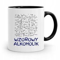 Dla Alkoholika Pijaka Kubek Czarny Na Prezent Z Nadrukiem Ze Zdjęciem
