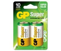 bateria super alkaline lr20 d 1.5v 2 sztuki - gp13a-u2