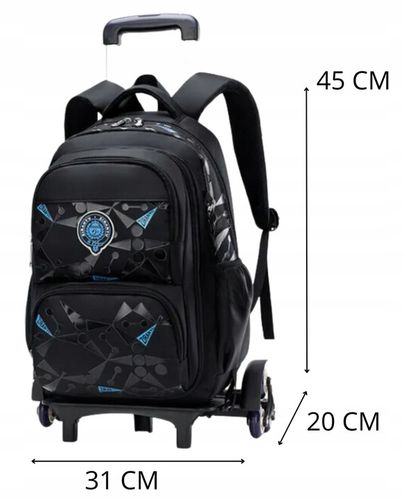 PLECAK SZKOLNY TORNISTER NA KÓŁKACH WALIZKA DLA DZIECI DLA CHŁOPCA POJEMNY na Arena.pl